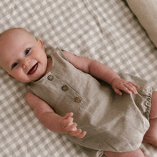 Load image into Gallery viewer, EVERYDAY LINEN ROMPER IN NATURAL