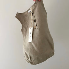 Load image into Gallery viewer, EVERYDAY LINEN ROMPER IN NATURAL