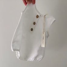 Load image into Gallery viewer, EVERYDAY LINEN ROMPER IN WHITE