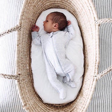 Load image into Gallery viewer, BASSINET WHITE FITTED SHEET