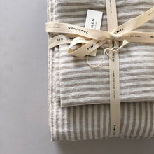 Load image into Gallery viewer, NATURAL STRIPE SHEET SET