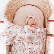 Load image into Gallery viewer, BASSINET PEONY FITTED SHEET