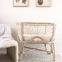 Load image into Gallery viewer, BASSINET WHITE FITTED SHEET