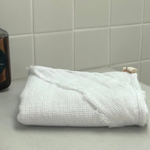 Load image into Gallery viewer, WHITE WAFFLE TOWEL
