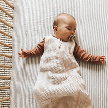 Load image into Gallery viewer, Waffle Swaddle/Sleeping Bag in Blush