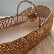 Load image into Gallery viewer, BASSINET SAND FITTED SHEET