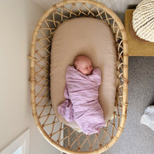 Load image into Gallery viewer, BASSINET SAND FITTED SHEET