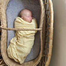 Load image into Gallery viewer, BASSINET SEA BREEZE STRIPE FITTED SHEET