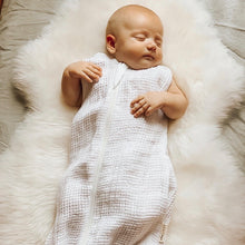 Load image into Gallery viewer, Waffle Swaddle/Sleeping Bag in White