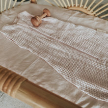Load image into Gallery viewer, Waffle Swaddle/Sleeping Bag in Blush