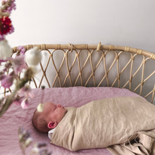Load image into Gallery viewer, BASSINET WISTERIA FITTED SHEET
