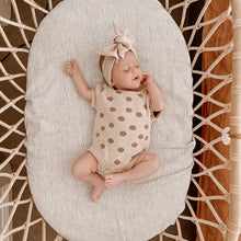 Load image into Gallery viewer, BASSINET MINI STRIPE FITTED SHEET