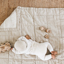 Load image into Gallery viewer, NATURAL QUILTED BLANKET / PLAYMAT