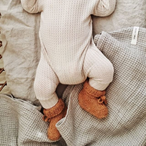 NATURAL WAFFLE BLANKET
