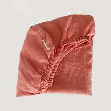 Load image into Gallery viewer, BASSINET CORAL FITTED SHEET