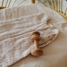 Load image into Gallery viewer, Waffle Swaddle/Sleeping Bag in Blush
