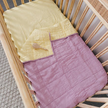 Load image into Gallery viewer, WISTERIA + SUNSHINE QUILTED BLANKET / PLAYMAT