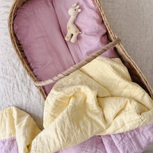Load image into Gallery viewer, WISTERIA + SUNSHINE QUILTED BLANKET / PLAYMAT