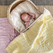 Load image into Gallery viewer, WISTERIA + SUNSHINE QUILTED BLANKET / PLAYMAT