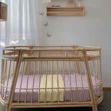 Load image into Gallery viewer, COT SIZE WISTERIA FITTED SHEET