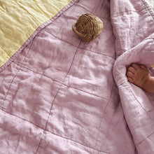 Load image into Gallery viewer, WISTERIA + SUNSHINE QUILTED BLANKET / PLAYMAT