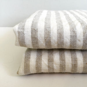 NATURAL STRIPE PILLOWCASE